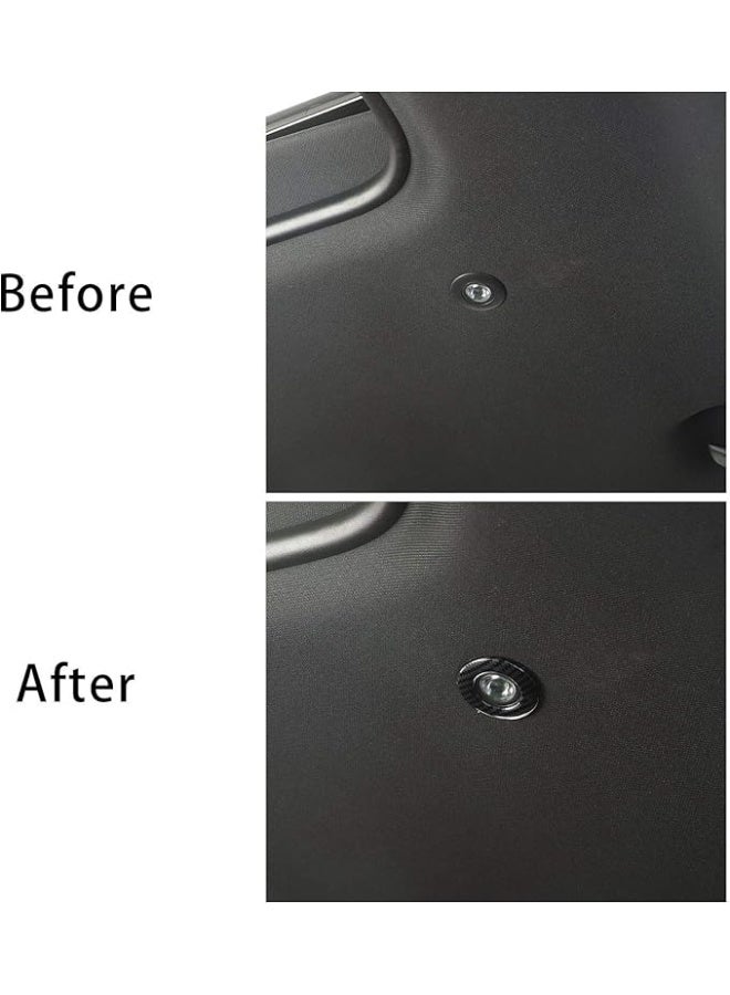 لتحدي ABS ألياف الكربون سقف قراءة ضوء غطاء التقطيع ل 2015-2024 دودج تحدي الملحقات الداخلية ، 2pcs - Image 4